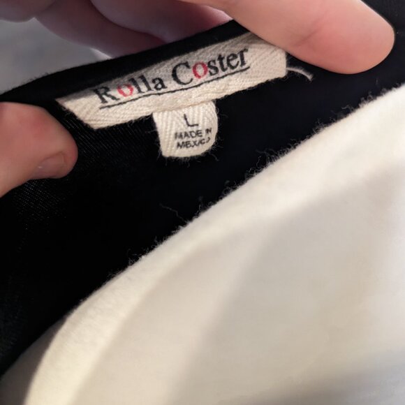 Rolla Coster Black Twist Open Front Maxi Dress | Sz L - Picture 6 of 7